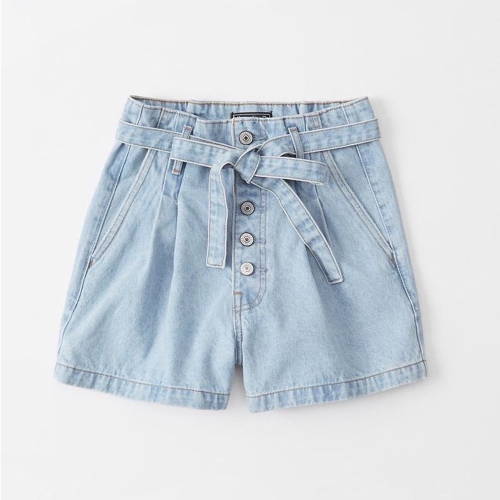 Abercrombie High Waisted Jean Shorts